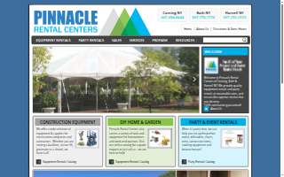 Pinnacle Rental Centers website