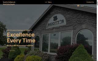 Scott's Collision and Auto Body Repair website
