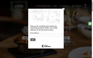 The Quincy Exchange website