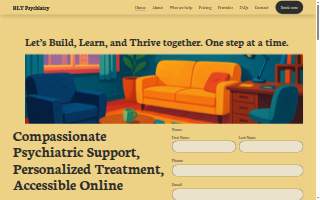 Thrive Tele Psychiatry PLLC website