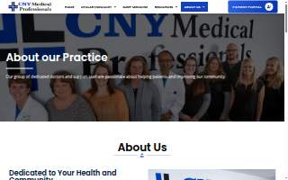 CNY Medical Professionals website