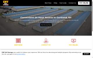 CNY Self-Storage website
