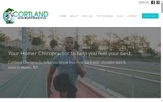 Cortland Chiropractic PLLC website