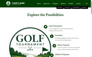 Cortland Christian Academy website