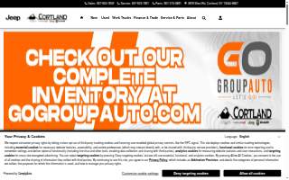 Cortland Chrysler Dodge Jeep Ram - GO Group Auto website