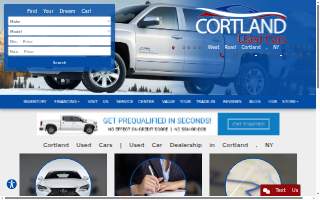 Cortland Used Cars website