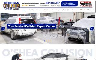 Oshea Collision Center website