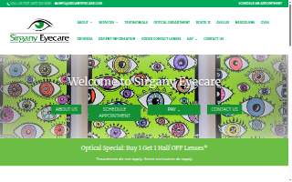 Sirgany Eye Care website