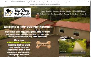 Top Dog Kennels, LLC website