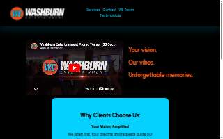 Washburn Entertainment DJ & Photo Booth website
