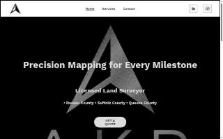 AKR Land Surveying PLLC website