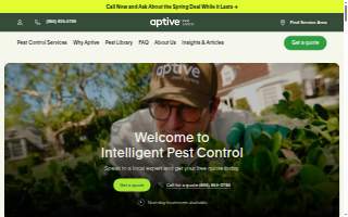 Aptive Pest Control of Jeffersontown website
