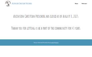 Ascension Lutheran Preschool website