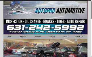 Autopro Automotive Service website