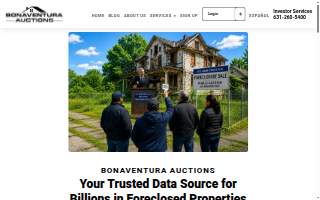 Bonaventura Auctions website