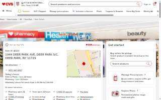 CVS Pharmacy of Deer Park website