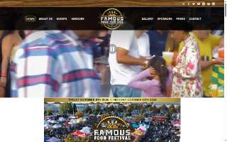 Famous Food Festival website