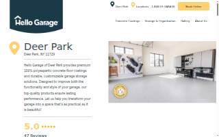 Hello Garage of Deer Park website