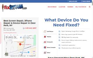 iFixScreens Deer Park website