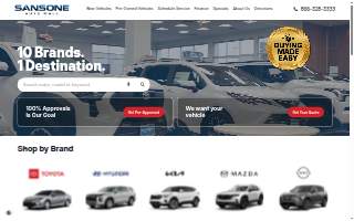 Sansone Auto Body website