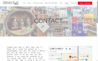 Cordially Yours Wine & Spirits website