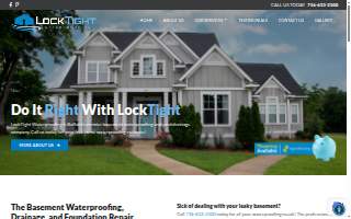 Locktight Waterproofing of Depew website