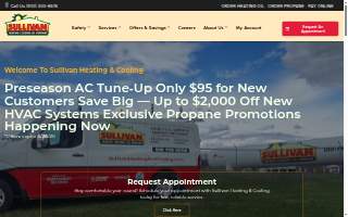 Sullivan Heating & Cooling website