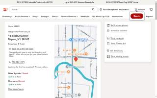 Walgreens Pharmacy of Depew website