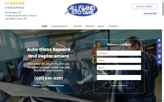 All Island Auto Glass of East Northport website