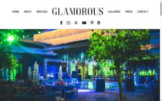 Glamorous Event Planners & Productions website
