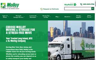 Molloy Moving & Storage of Dix Hills website