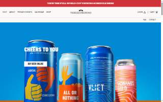 Threes Brewing Huntington website