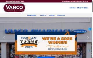Vanco Pharmacy of Dix Hills website