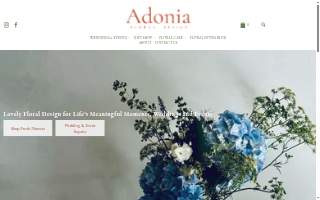 Adonia Floral Design website