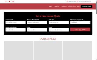 Arco Auto Glass website