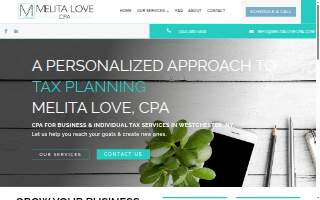 Melita Love CPA website