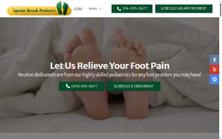 Sprain Brook Podiatry website