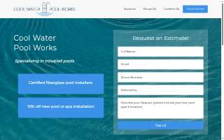 Cool Water Pool Works, LLC website