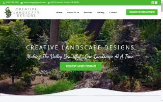 Creative Design Landscapes website