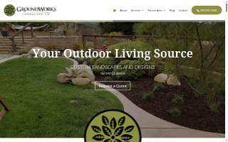 Groundworks Landscaping website