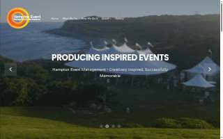 Hampton Event Management website