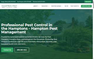 Hampton Pest Management website