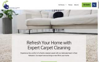 Hampton's Carpet Cleaning Solutions website