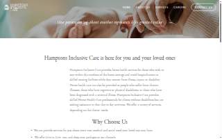 Hamptons Inclusive Care website