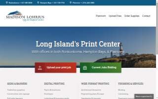 Madison Copy & Blueprint Center of East Hampton website