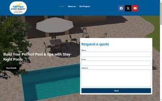 Stay-Right Pools website