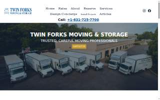 Twin Forks Moving & Storage website