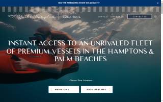 Yacht Hampton Boat Rental website