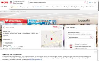 CVS Pharmacy y más of East Islip website