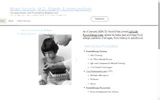 Allergy Testing Center of East Meadow website